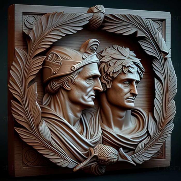 3D model Romans Age of Caesar game (STL)